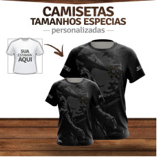 Camiseta Masculina Adulta Tamanhos Extra Grande Personalizada