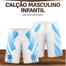 Calção para Futebol Masculino Infantil Personalizado