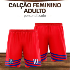 Calção para Futebol Feminino Adulto Personalizado